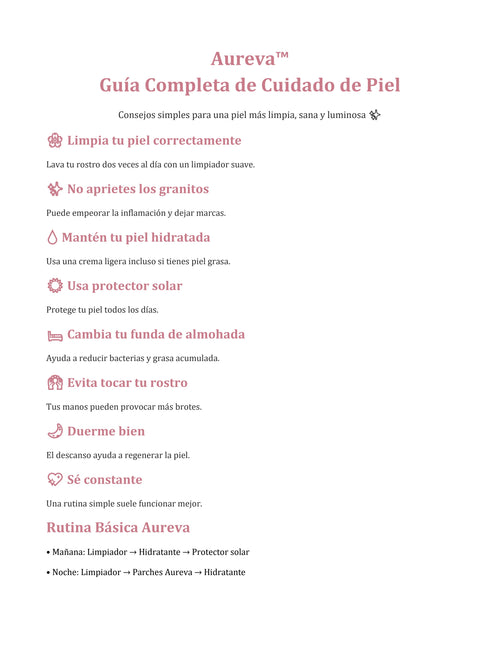 Guía para el cuidado de Piel de AUREVA